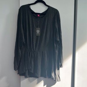 Vince Camuto Asymmetric Peplum Top